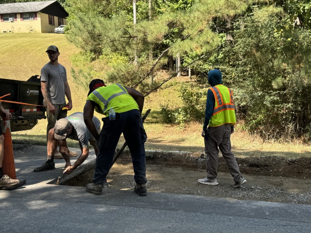 The Asphalt Paving Specialists of C & R Paving.